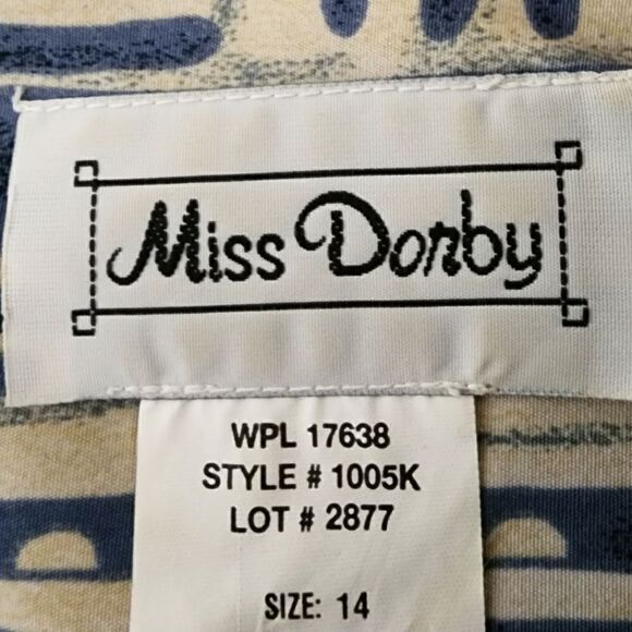 MISS DORBY SLEEVELESS AZTEC MAXI DRESS SIZE 14 - Picture 6 of 9